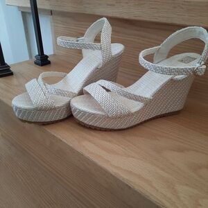 Women's Woven Platform Wedge Sandals Size 37/6